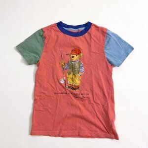 Polo Ralph Lauren Fishing Bear Colorblock Tee, Size 7